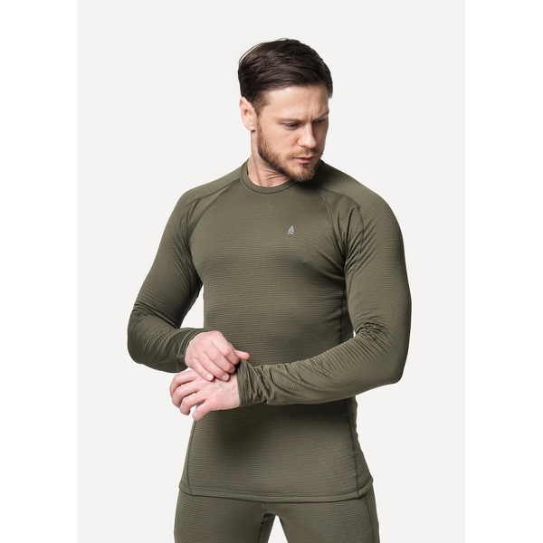Термофутболка Сплав L/S Active Thermal Grid light олива