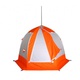 Палатка для зимней рыбалки Пингвин 2 (2-сл.) (каркас В95Т1) бело-оранжевый. Фото 3