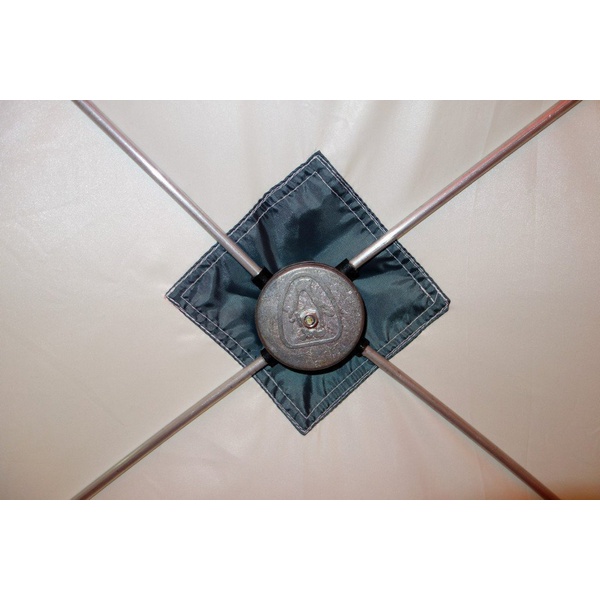 Палатка для зимней рыбалки Пингвин Призма (1-сл) (каркас В95Т1) бело-оранжевый