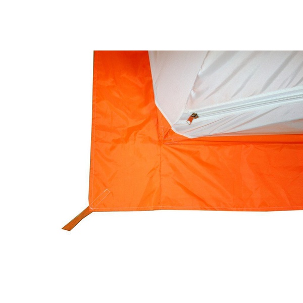 Палатка для зимней рыбалки Пингвин Призма (1-сл) (каркас В95Т1) бело-оранжевый