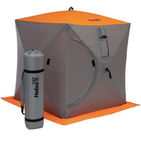 Палатка для зимней рыбалки Helios Куб 1.5х1.5м серый/оранжевый