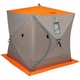 Палатка для зимней рыбалки Helios Куб 1.8x1.8м серый/оранжевый. Фото 2