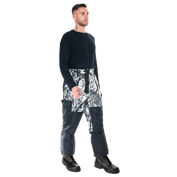 Костюм Huntsman Ангара, зимний (Алова-Мембрана) Белый лес (ветки)/Черный