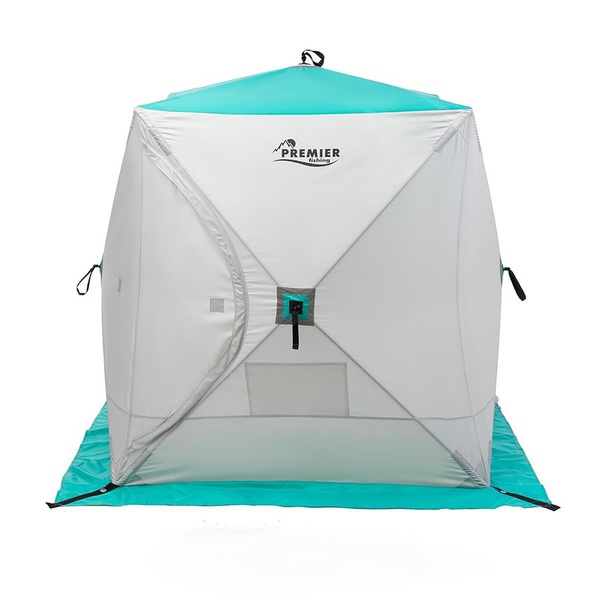 Палатка для зимней рыбалки Premier 1,8х1,8 серый/бирюза