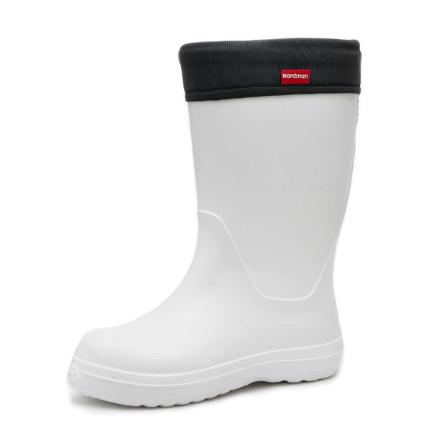 Сапоги женские Nordman Silla (с манжетой из вельвета) белый