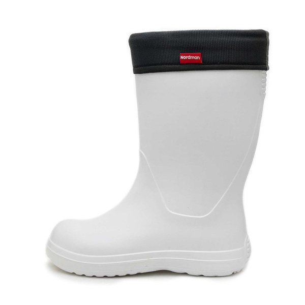 Сапоги женские Nordman Silla (с манжетой из вельвета) белый