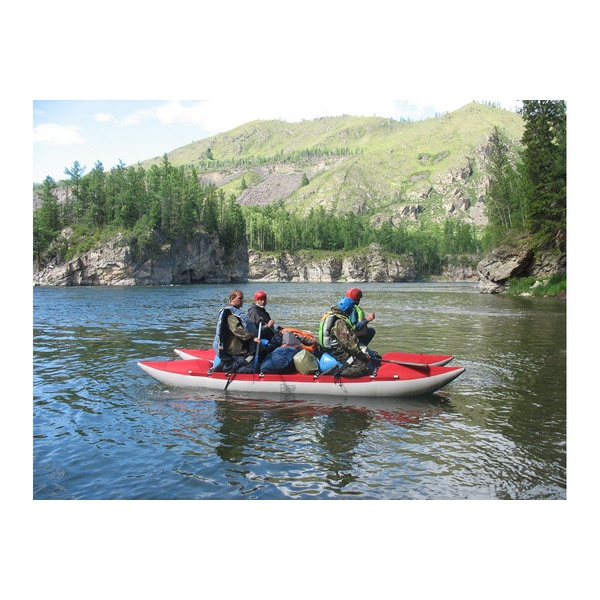 Катамаран надувной Вольный ветер Север красный