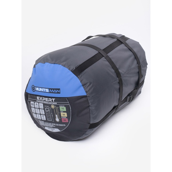 Спальный мешок Huntsman Expert (дюспо) серый/терракотовый, -25°С