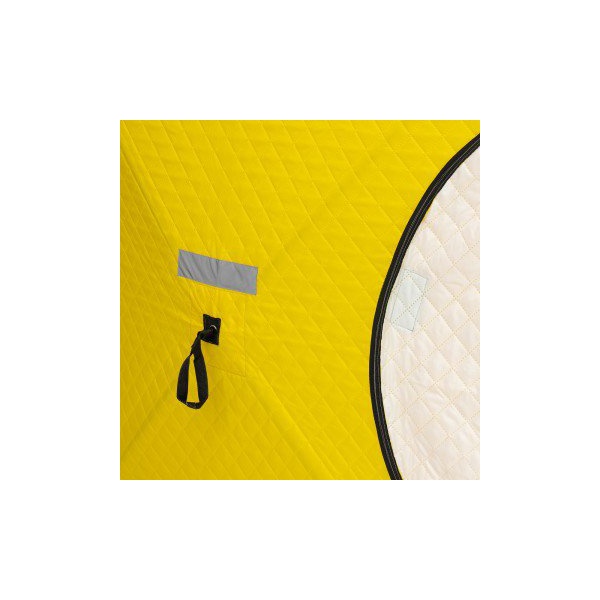 Палатка для зимней рыбалки Helios Куб 1.5х1.5м (утепленная) Желтый/Серый