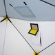 Палатка для зимней рыбалки Helios Куб 1.8х1.8м (утепленная) Желтый/серый. Фото 10