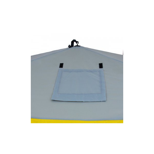 Палатка для зимней рыбалки Helios Куб 1.8х1.8м (утепленная) Желтый/серый