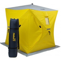 Палатка для зимней рыбалки Helios Куб 1.8х1.8м (утепленная) Желтый/серый