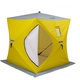 Палатка для зимней рыбалки Helios Куб 1.8х1.8м (утепленная) Желтый/серый. Фото 2