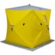 Палатка для зимней рыбалки Helios Куб 1.8х1.8м (утепленная) Желтый/серый. Фото 3