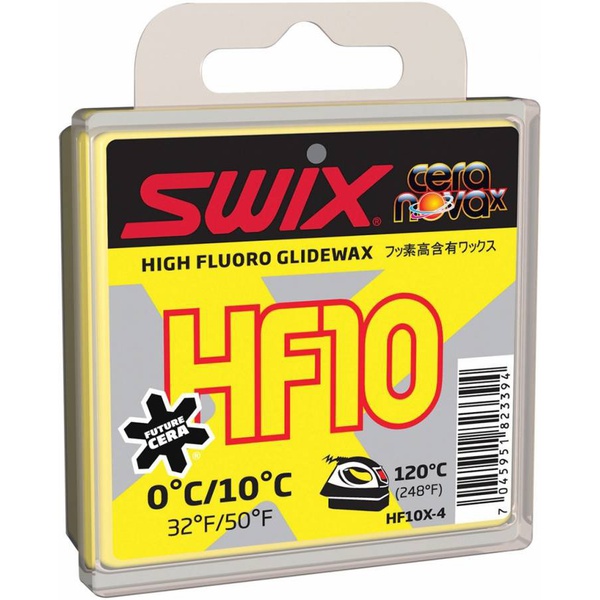 Мазь скольжения Swix HF10X Yellow 0C/+10C 40гр HF10X-4