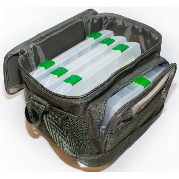 Сумка рыболовная с коробками Fisherman Ф43м-к