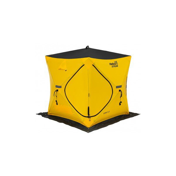 Палатка для зимней рыбалки Helios Куб Extreme V2.0 1,5x1,5 (широкий вход)