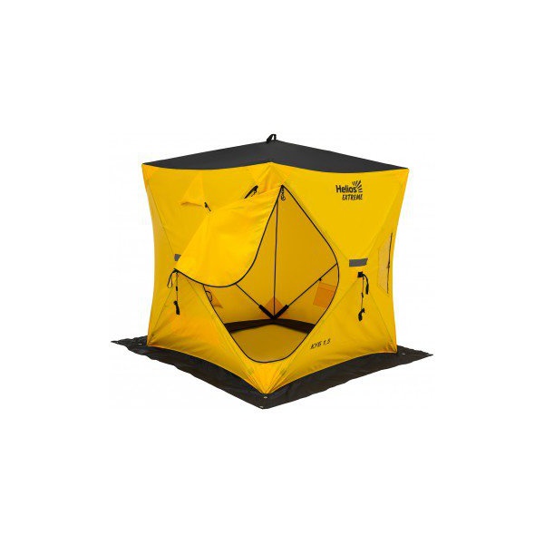 Палатка для зимней рыбалки Helios Куб Extreme V2.0 1,5x1,5 (широкий вход)
