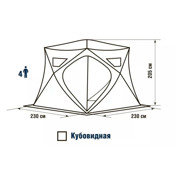 Палатка для зимней рыбалки Higashi Pyramid Pro