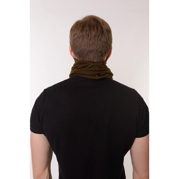 Шарф-труба Тритон микрофлис коричневый