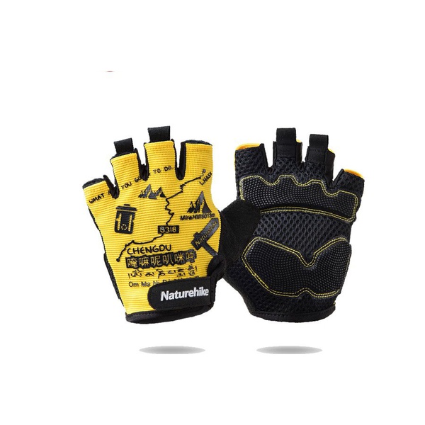 Перчатки Naturehike Outdoor Half Finger Cycling Gloves желтый