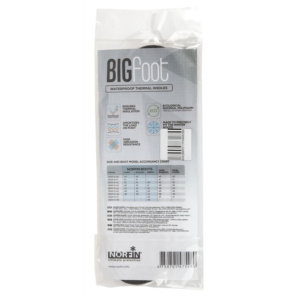 Стельки Norfin Bigfoot непромокаемые