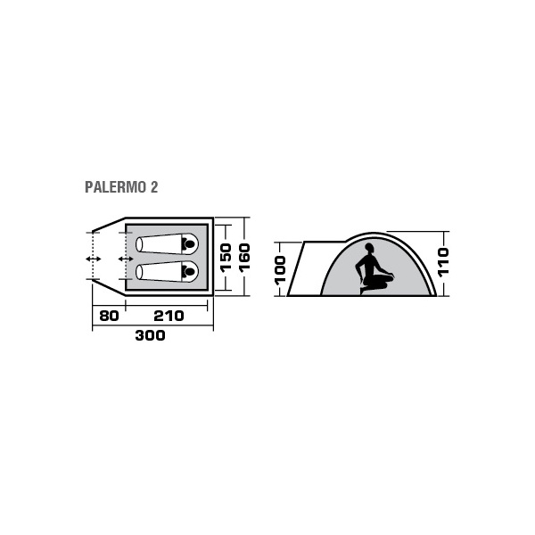 Палатка Trek Planet Palermo 2
