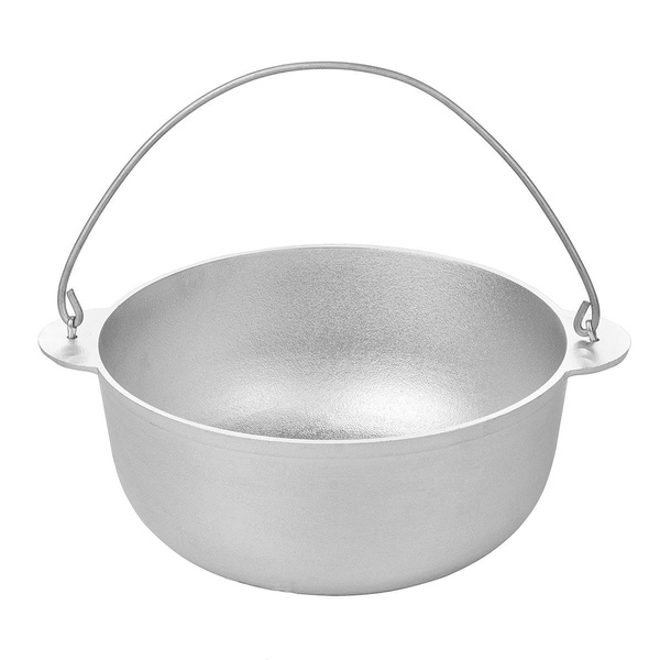 Казан Силумин БКД02 литой алюминиевый с крышкой 2л