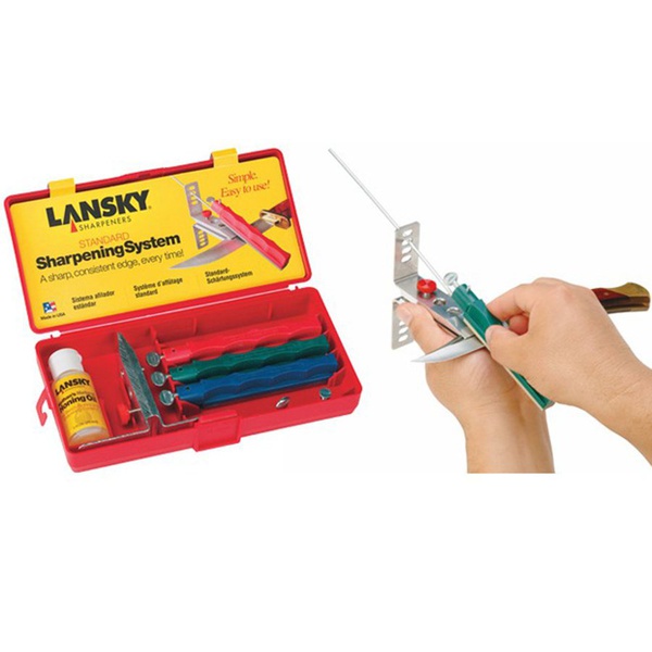 Точильная система Lansky Natural Arkansas Knife Sharpening System LNLKNAT