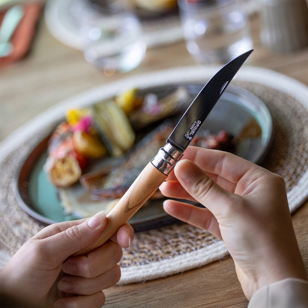 Нож филейный Opinel №10 рукоять - олива