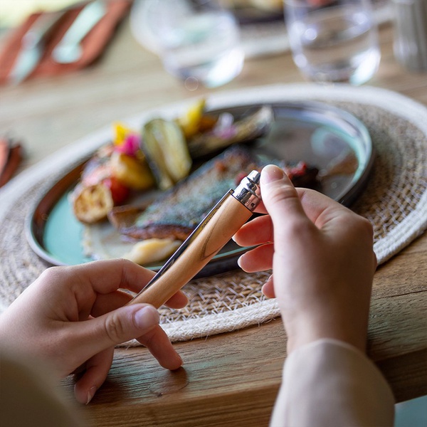 Нож филейный Opinel №10 рукоять - олива