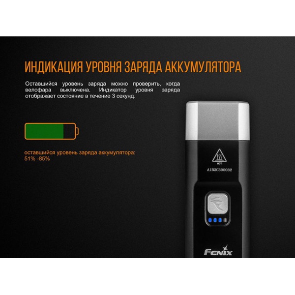 Велофара Fenix BC25R Cree XP-G3