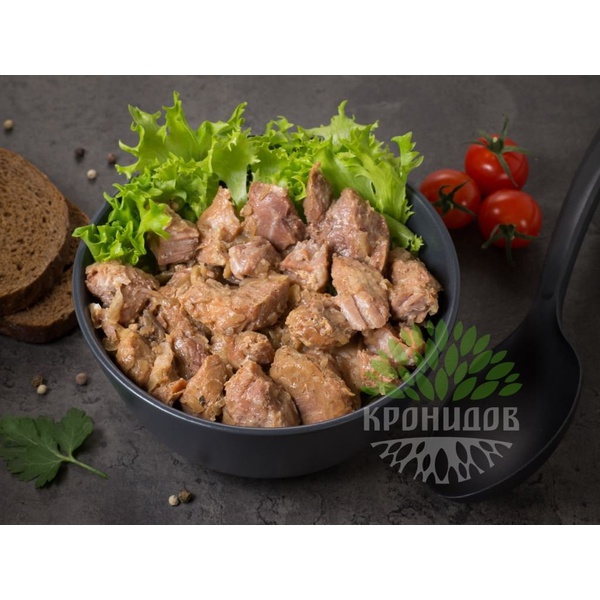 Готовое блюдо Кронидов Свинина тушеная высший сорт 250 г