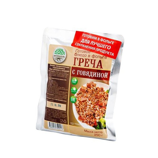 Готовое блюдо Кронидов Греча с говядиной 250 г