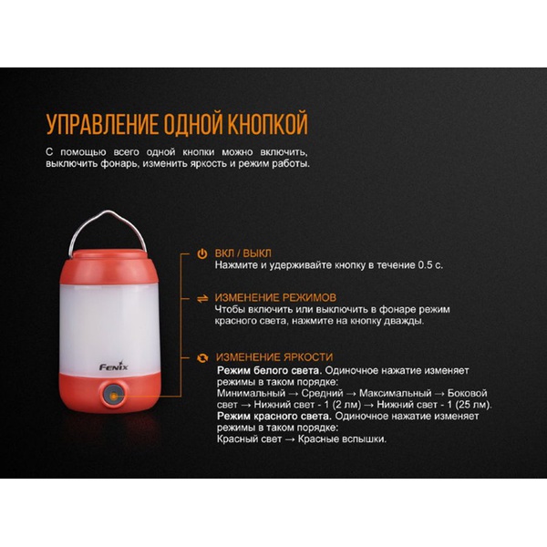 Фонарь Fenix CL23 красный