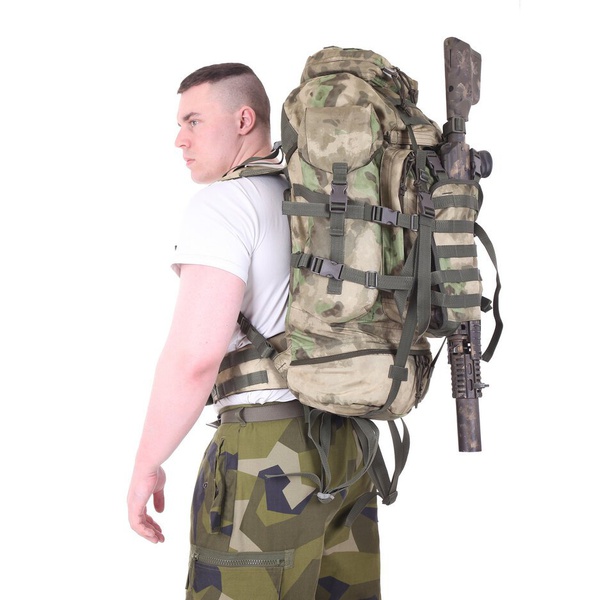 Рюкзак KE Tactical 70л рейдовый (стропы олива) multicam