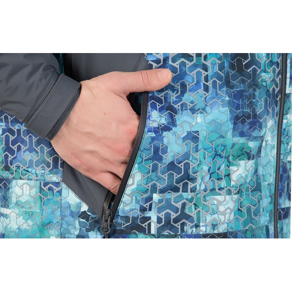 Куртка FHM Gale принт голубой/серый