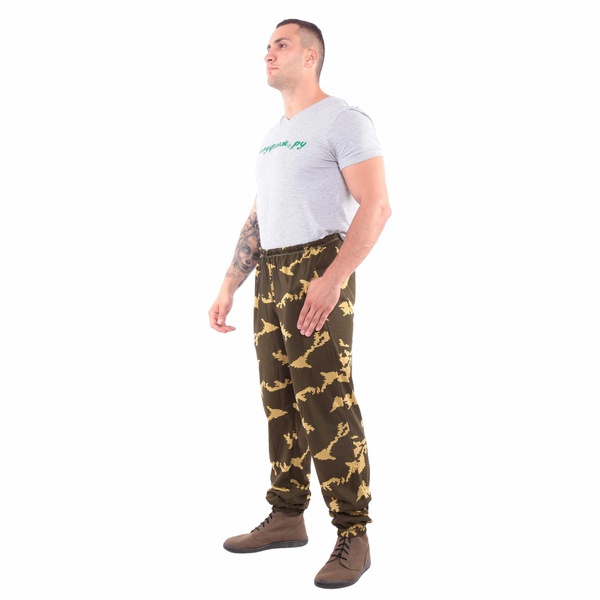 Брюки Keotica трикотажные березка желтая