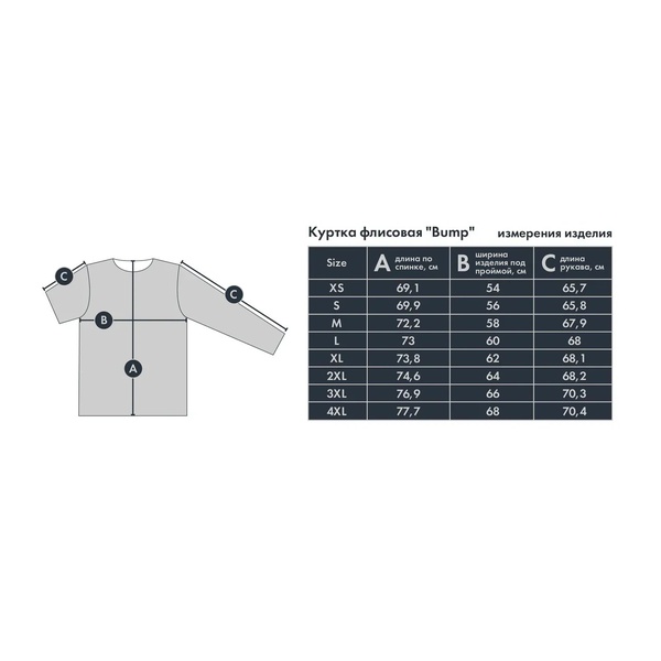 Куртка флисовая FHM Bump серый