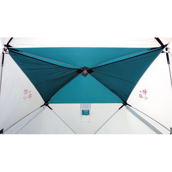 Палатка для зимней рыбалки Пингвин Призма Премиум 215x215 (1-сл) (каркас В95Т1) бело-зелёный