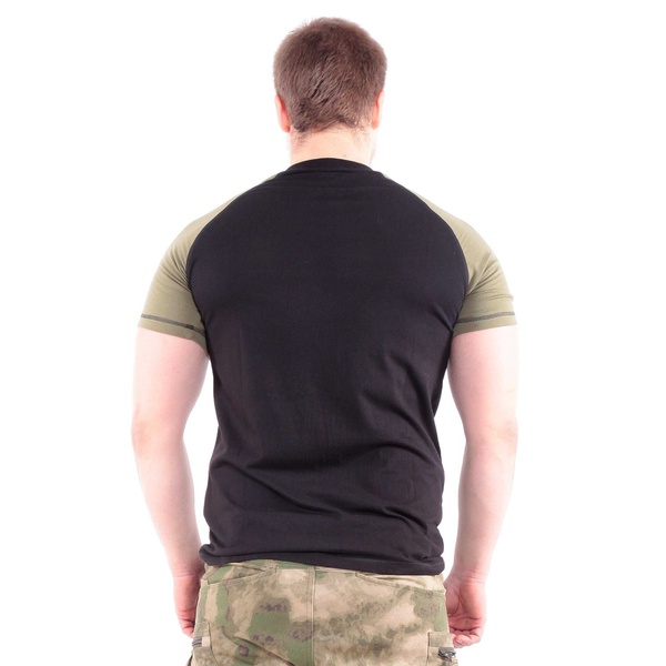 Футболка Keotica черная с оливой