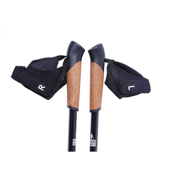 Палки для скандинавской ходьбы Kaiser Sport Nordic Walking Black