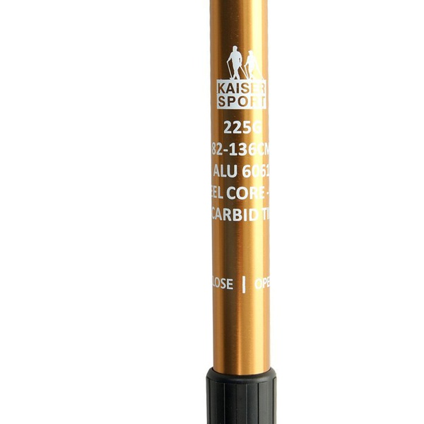 Палки для скандинавской ходьбы Kaiser Sport Nordic Walking Gold