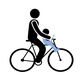 Детское велокресло Thule Yepp Mini Blue. Фото 5