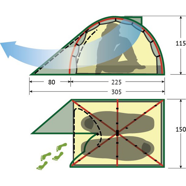 Палатка Alexika Karok 2