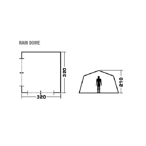 Шатер Trek Planet Rain Dome синий/голубой