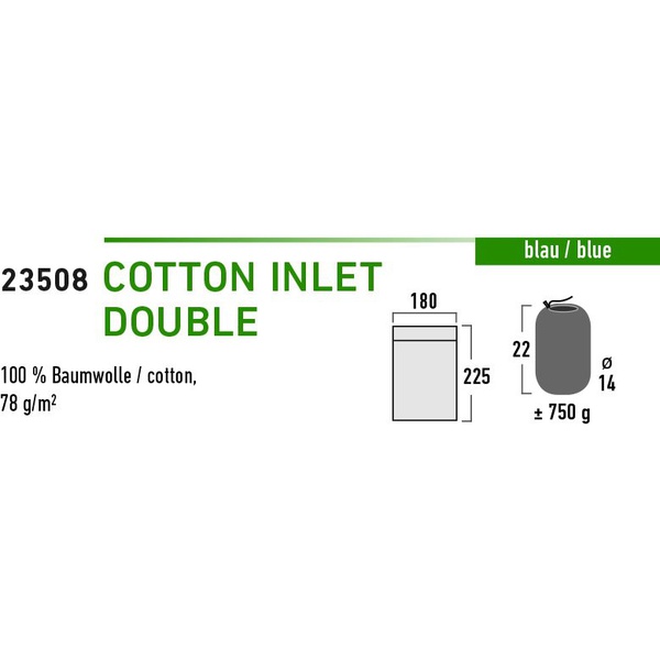 Вкладыш в спальный мешок High Peak Cotton Inlett Double