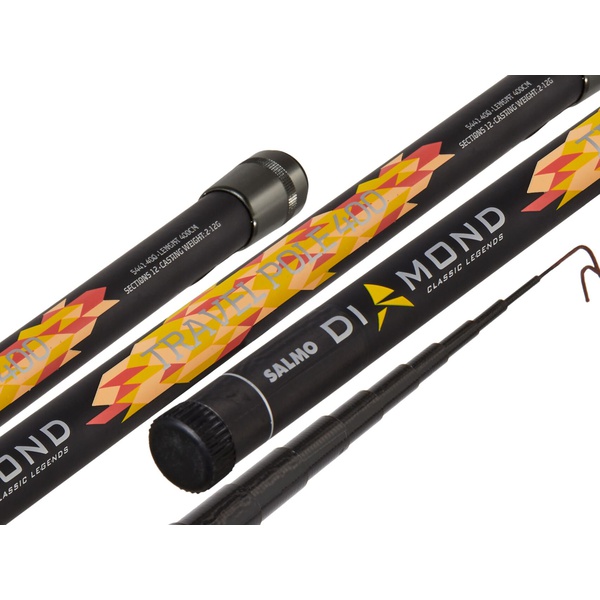 Удилище поплавочное без колец Salmo Diamond Travel Pole 4 м