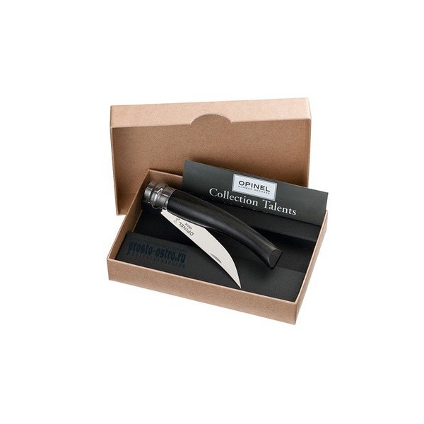 Нож филейный Opinel №10 нержавеющая сталь рукоять эбеновое дерево