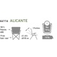 Кресло складное High Peak Campingstuhl Alicante серый/тёмно-серый. Фото 2